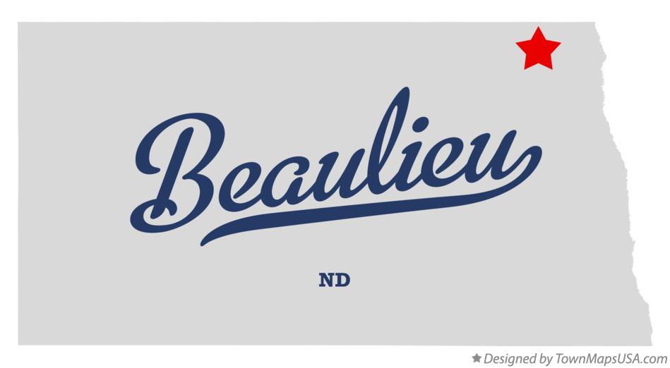 Map of Beaulieu North Dakota ND