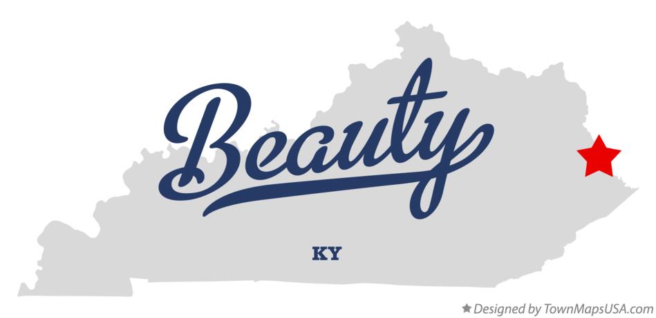 Map of Beauty Kentucky KY