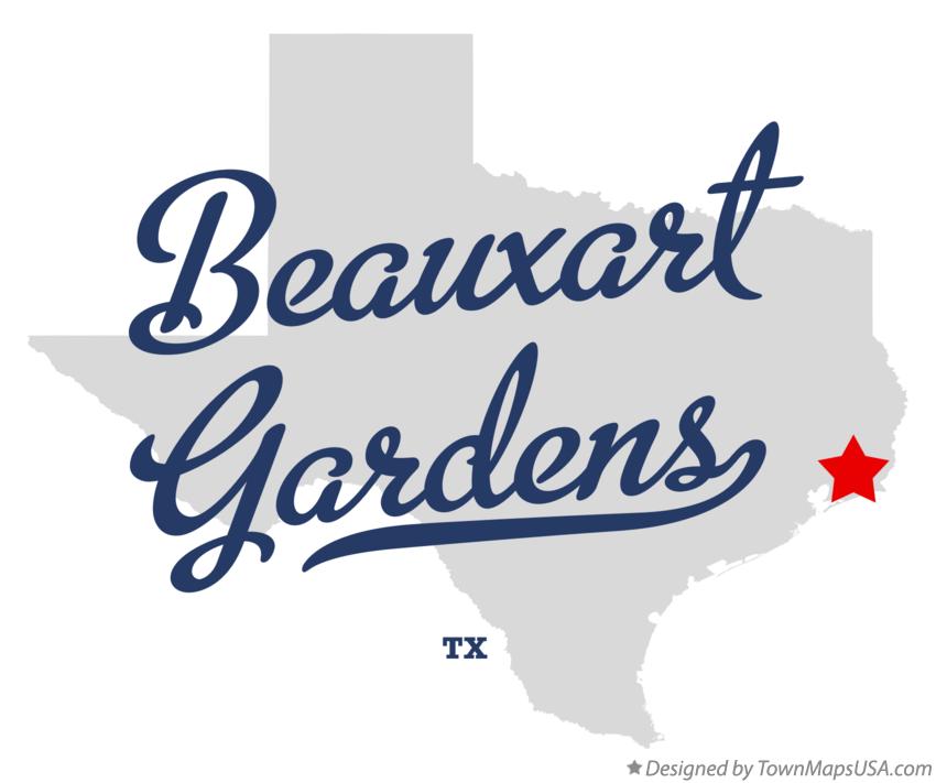 Map of Beauxart Gardens Texas TX