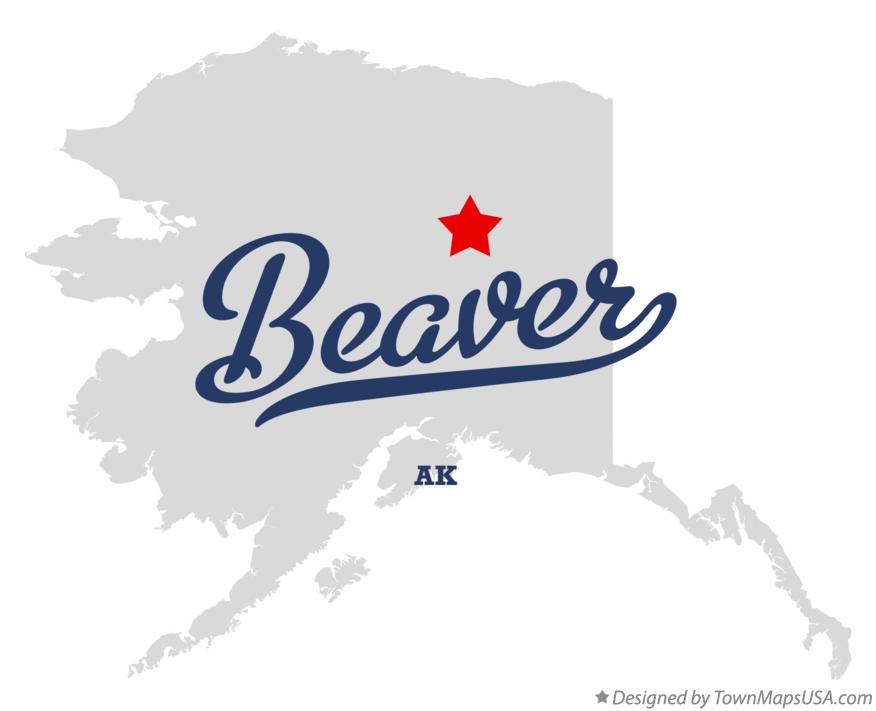 Map of Beaver Alaska AK