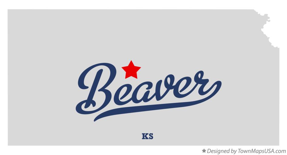 Map of Beaver Kansas KS