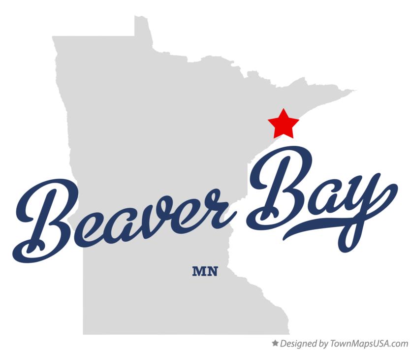 Map of Beaver Bay Minnesota MN