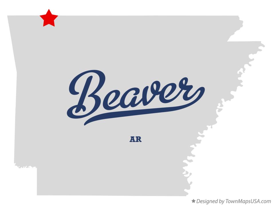 Map of Beaver Arkansas AR