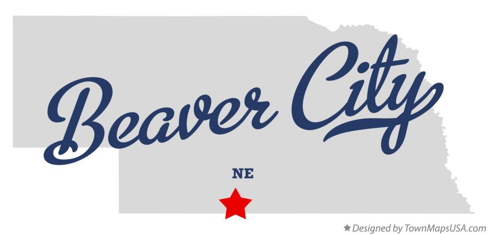 Map of Beaver City Nebraska NE