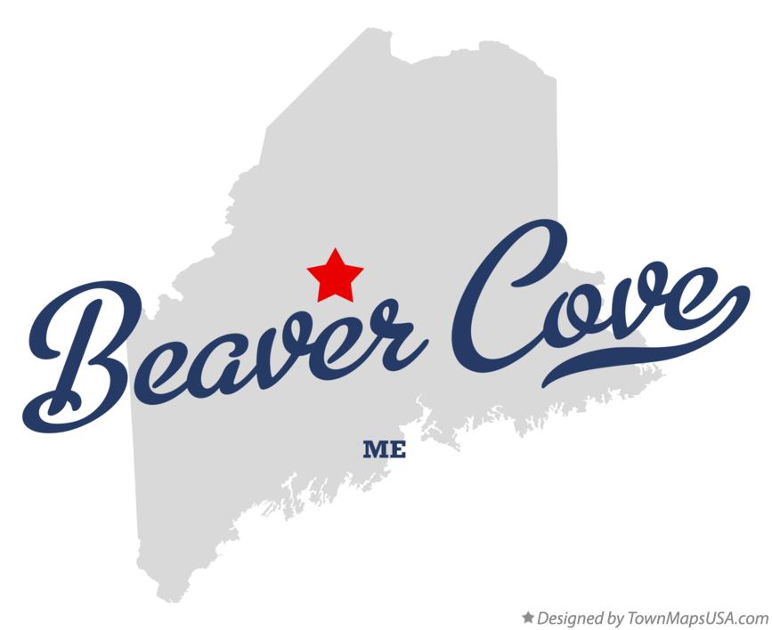Map of Beaver Cove Maine ME