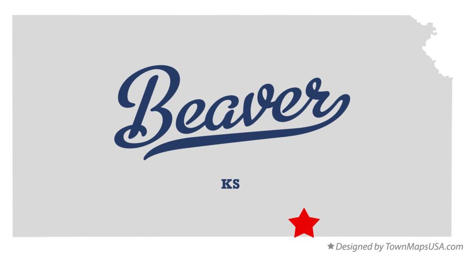 Map of Beaver Kansas KS