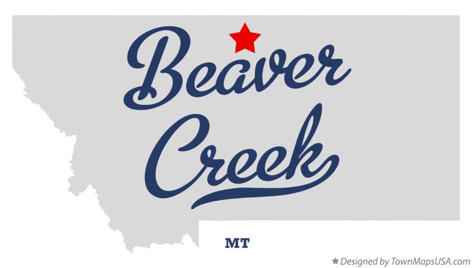 Map of Beaver Creek Montana MT