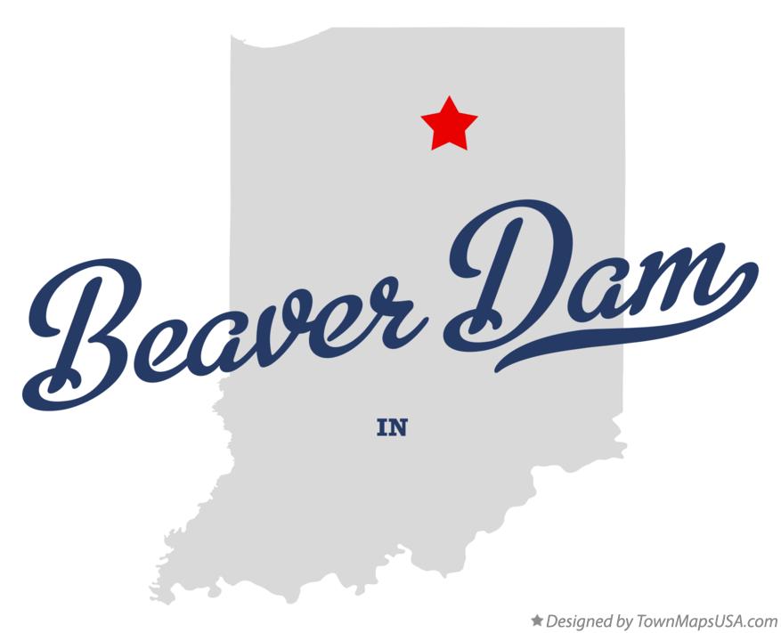 Map of Beaver Dam Indiana IN