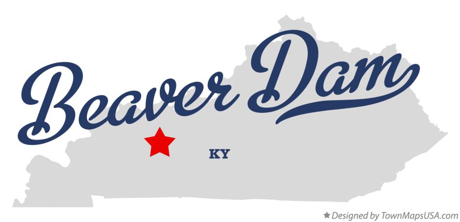 Map of Beaver Dam Kentucky KY