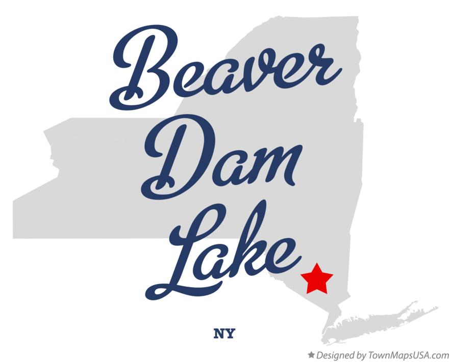 Map of Beaver Dam Lake New York NY