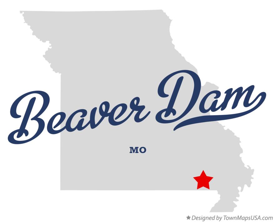 Map of Beaver Dam Missouri MO