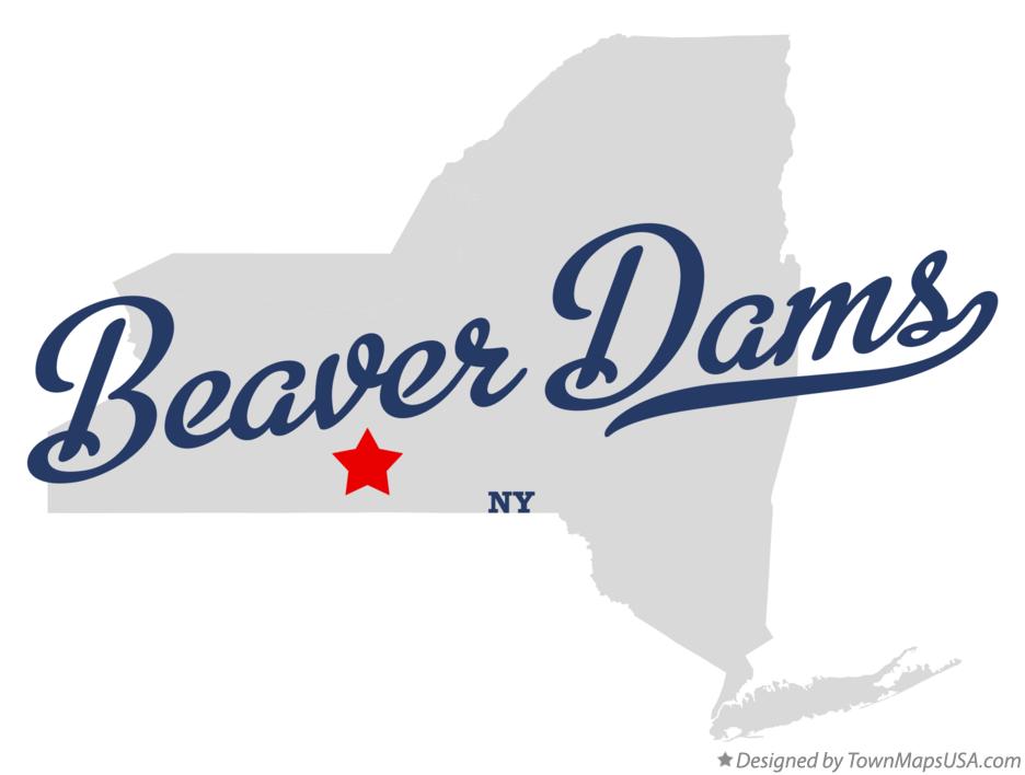 Map of Beaver Dams New York NY
