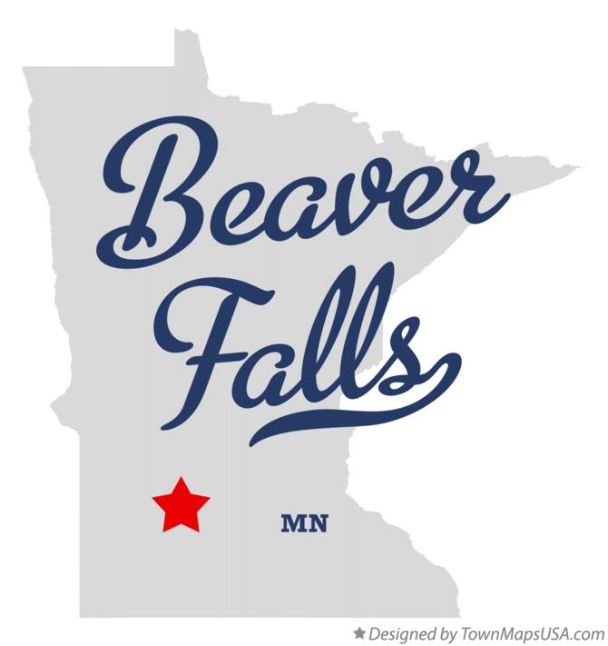 Map of Beaver Falls Minnesota MN