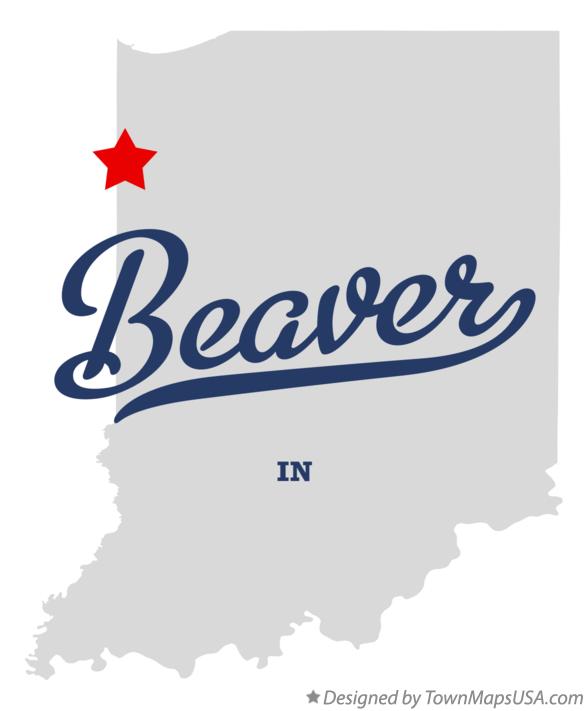 Map of Beaver Indiana IN