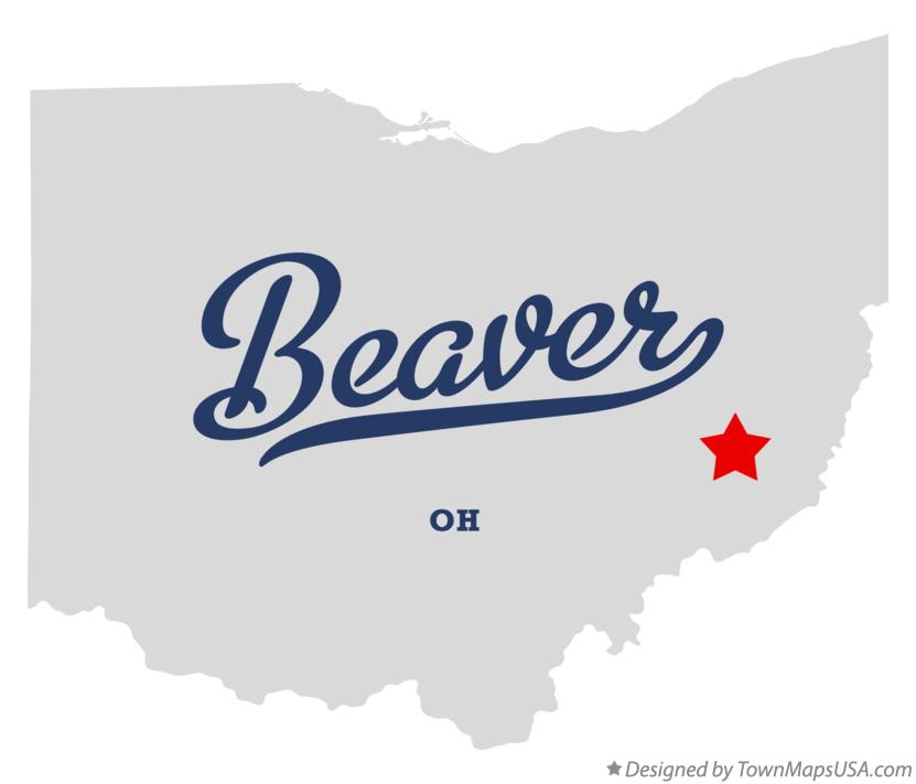 Map of Beaver Ohio OH