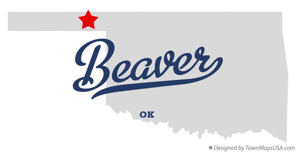 Map of Beaver Oklahoma OK
