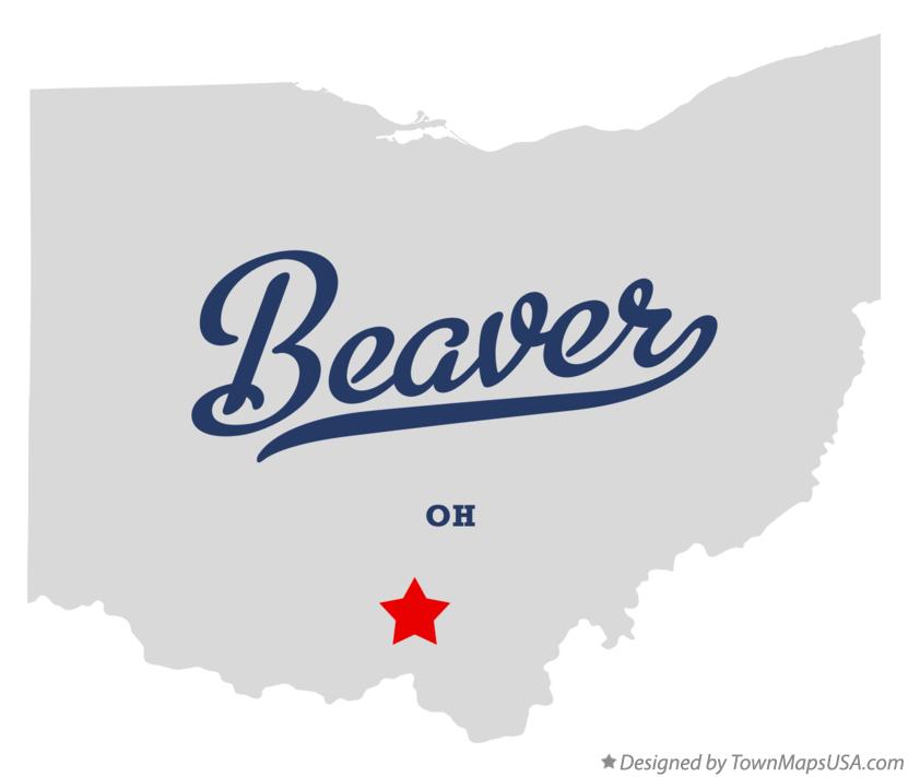 Map of Beaver Ohio OH