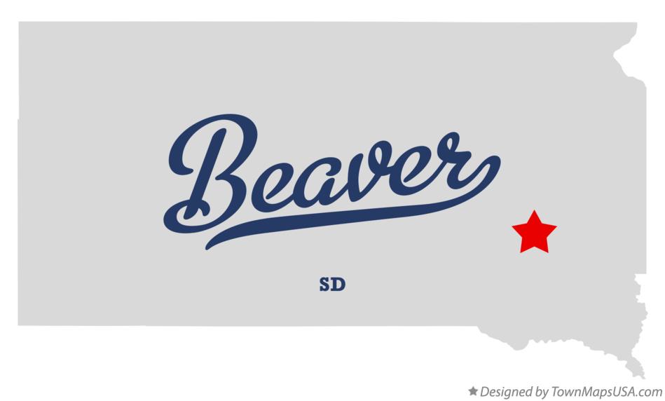 Map of Beaver South Dakota SD