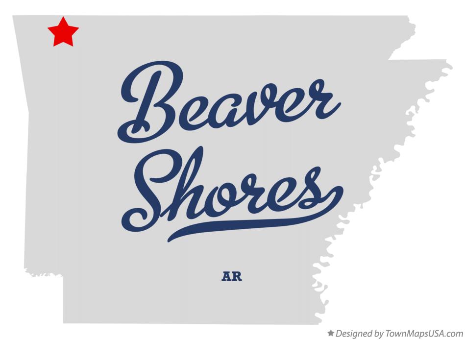 Map of Beaver Shores Arkansas AR