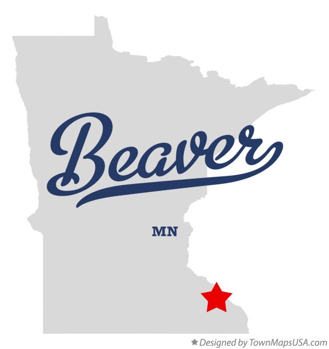 Map of Beaver Minnesota MN