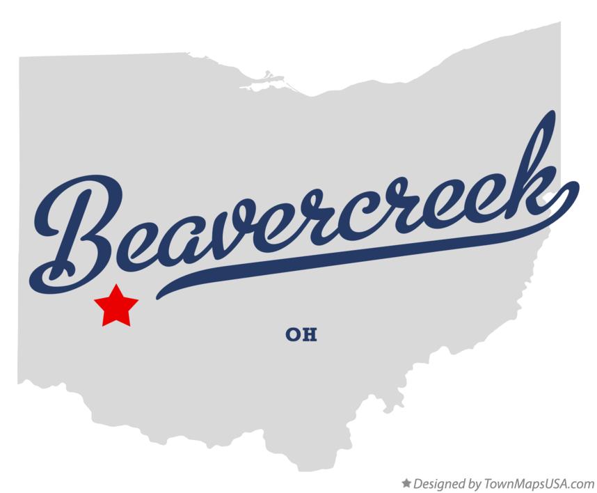 Map of Beavercreek Ohio OH