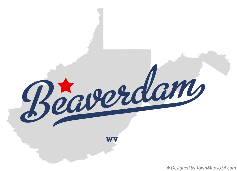 Map of Beaverdam West Virginia WV