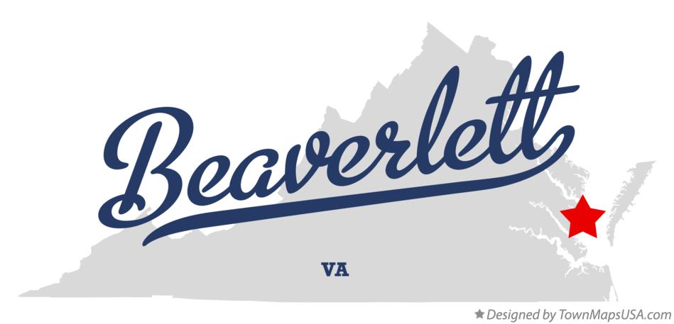 Map of Beaverlett Virginia VA