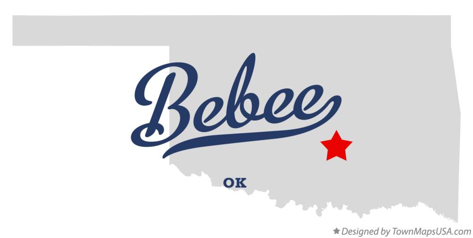 Map of Bebee Oklahoma OK
