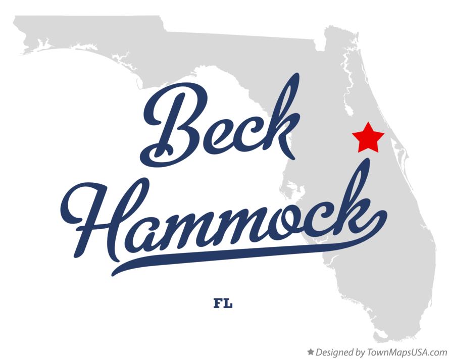 Map of Beck Hammock Florida FL