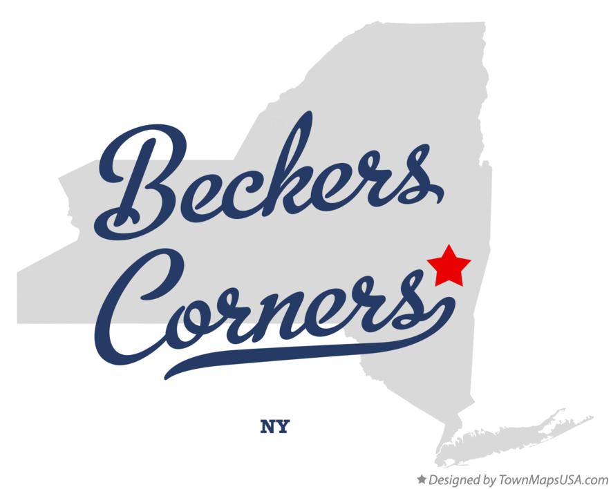 Map of Beckers Corners New York NY