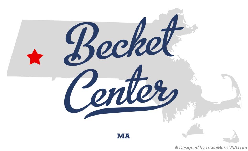 Map of Becket Center Massachusetts MA