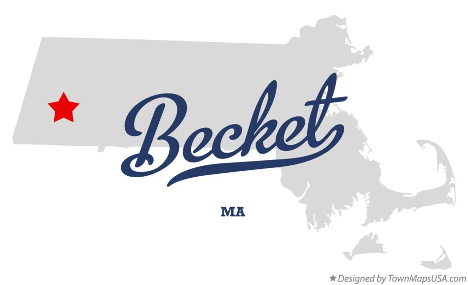 Map of Becket Massachusetts MA