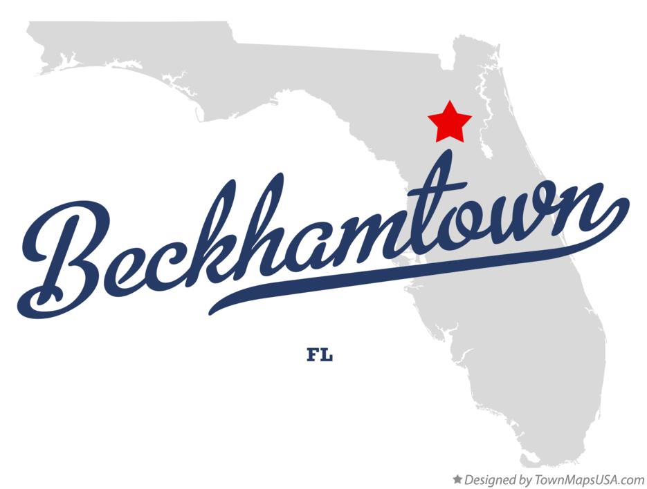 Map of Beckhamtown Florida FL