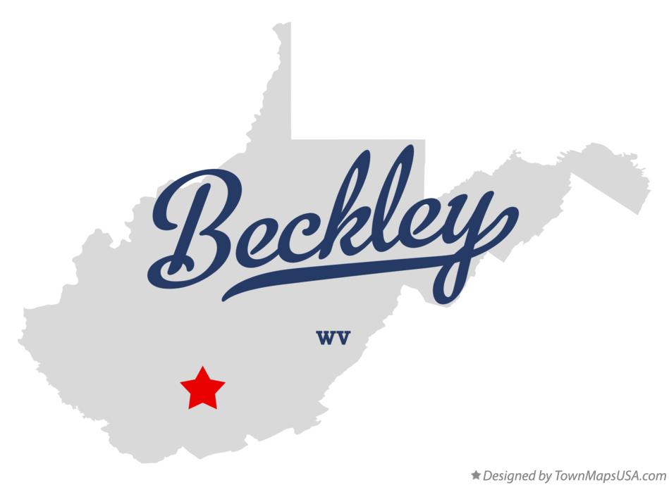 Map of Beckley West Virginia WV