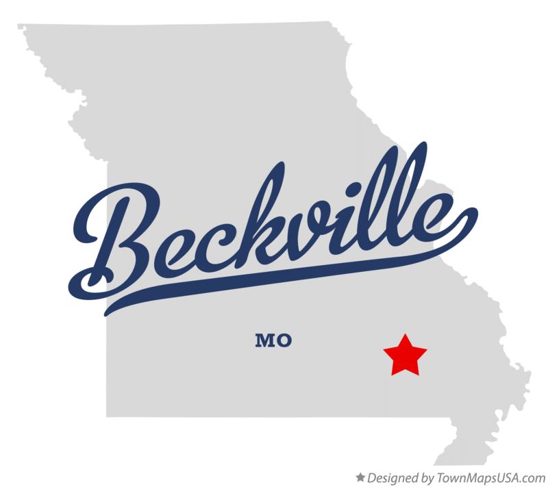 Map of Beckville Missouri MO