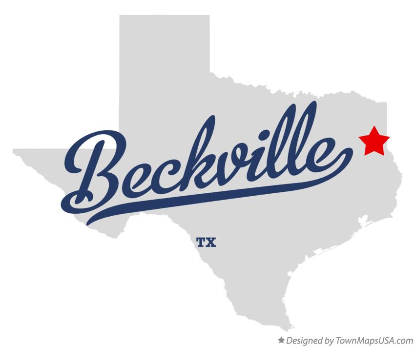 Map of Beckville Texas TX