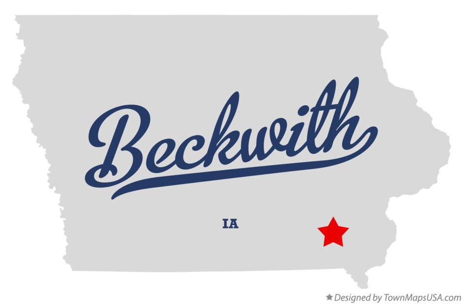 Map of Beckwith Iowa IA