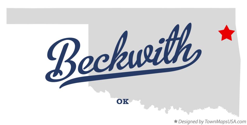 Map of Beckwith Oklahoma OK