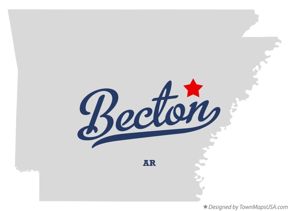 Map of Becton Arkansas AR