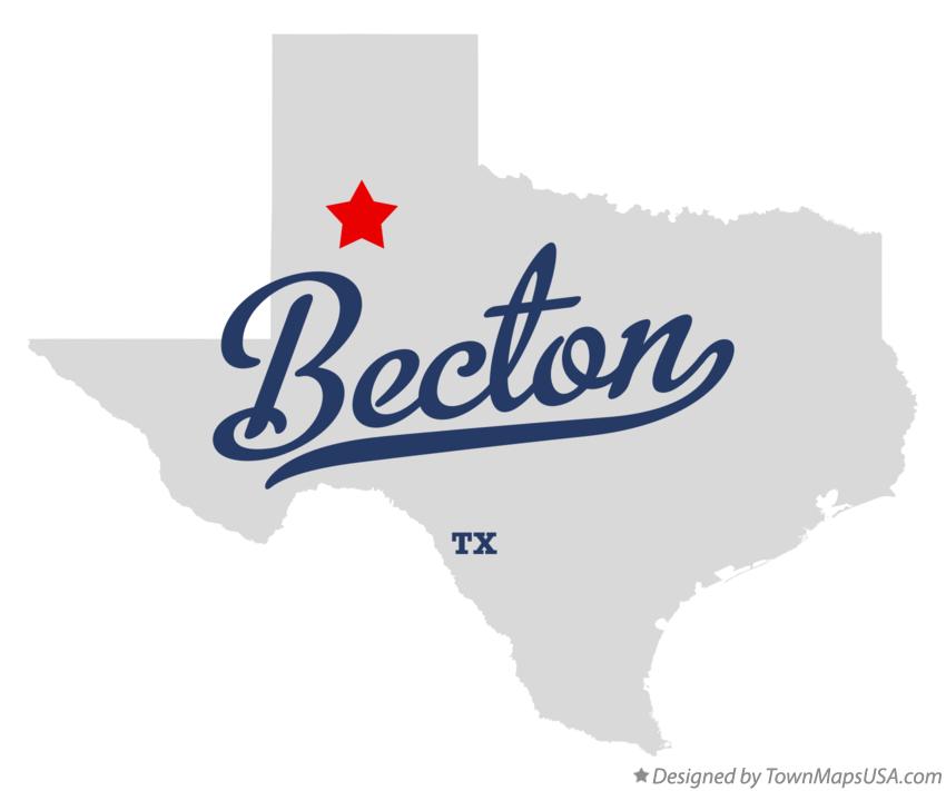 Map of Becton Texas TX
