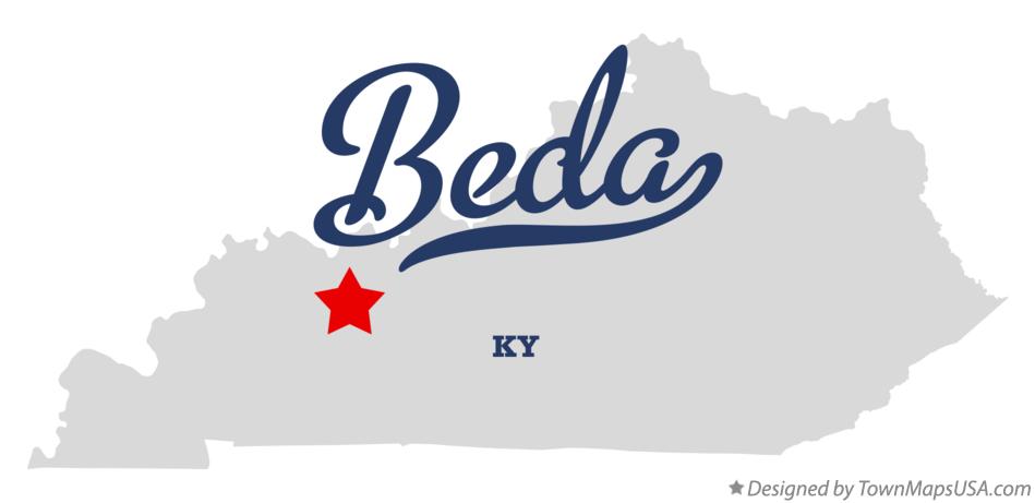 Map of Beda Kentucky KY