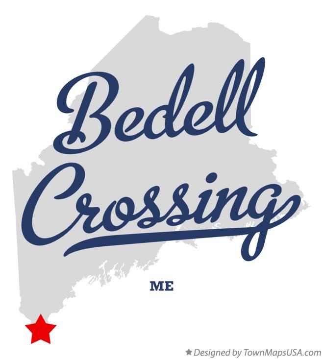 Map of Bedell Crossing Maine ME