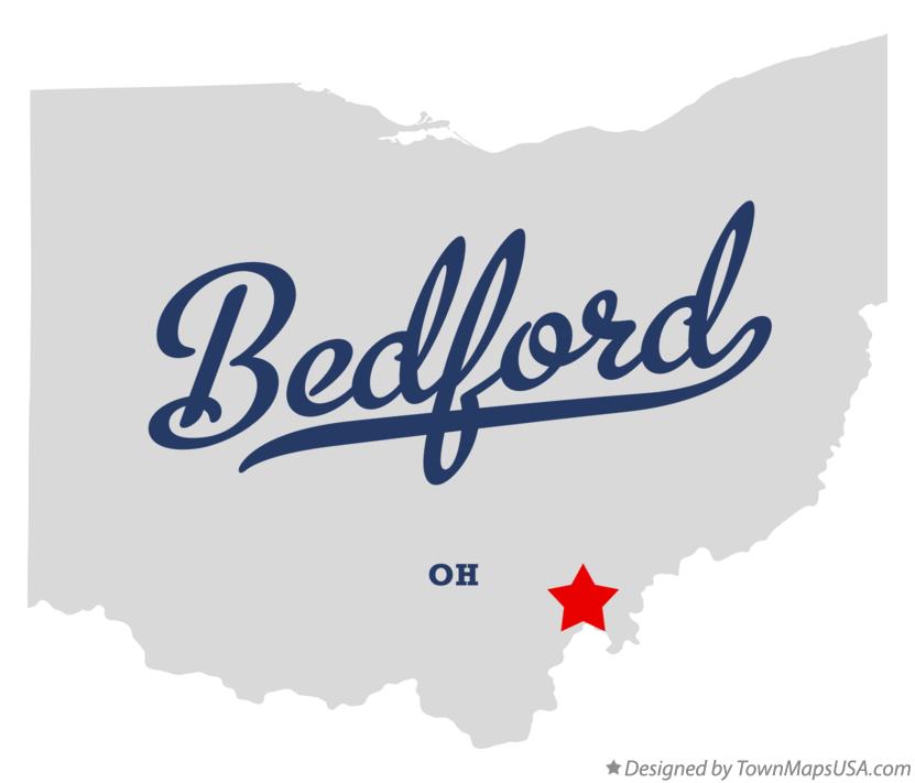 Map of Bedford Ohio OH