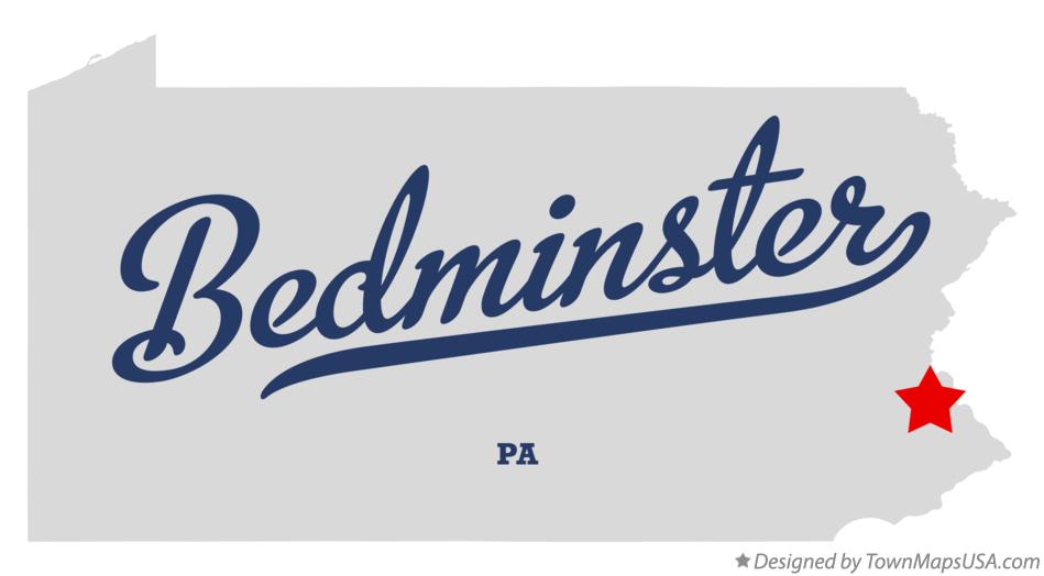 Map of Bedminster Pennsylvania PA