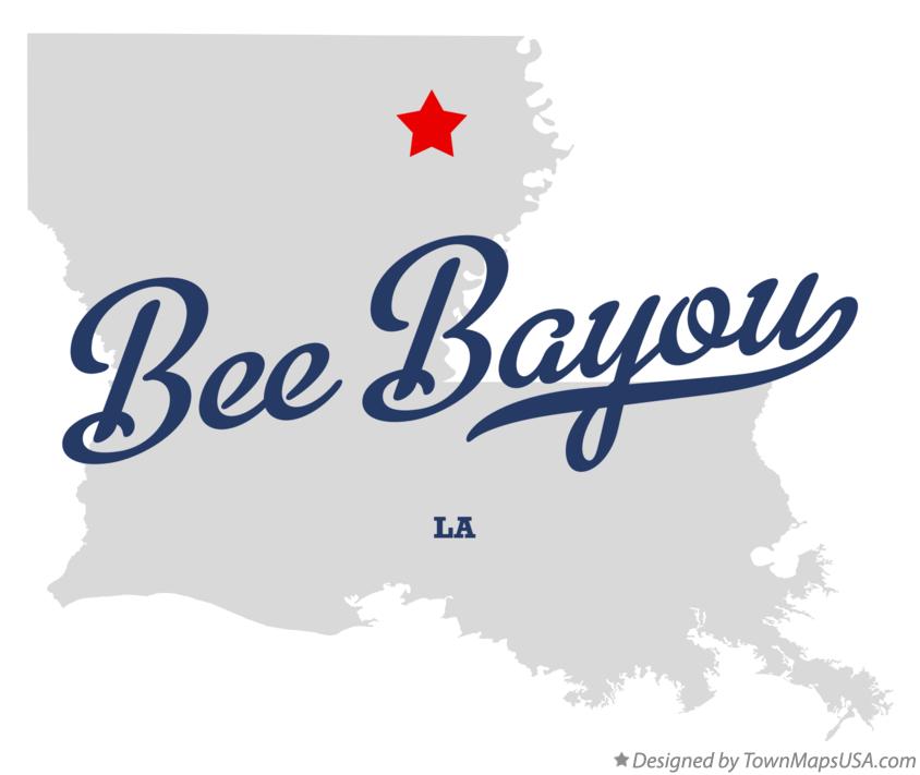 Map of Bee Bayou Louisiana LA
