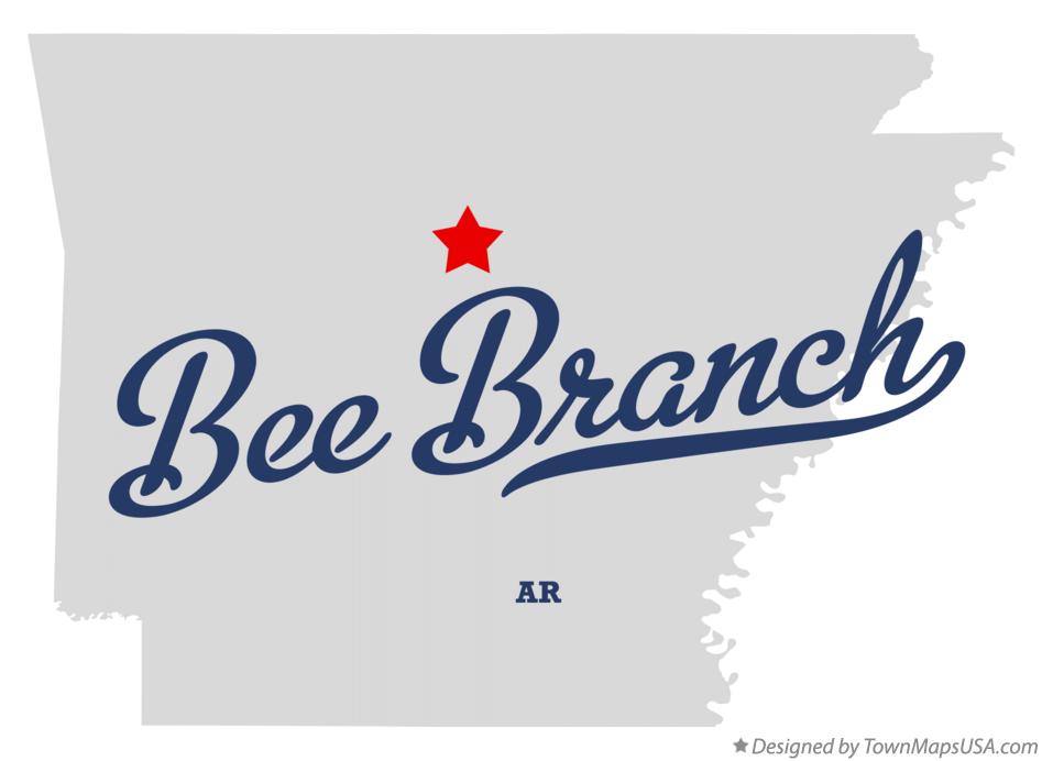 Map of Bee Branch Arkansas AR