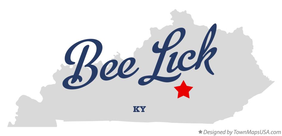 Map of Bee Lick Kentucky KY