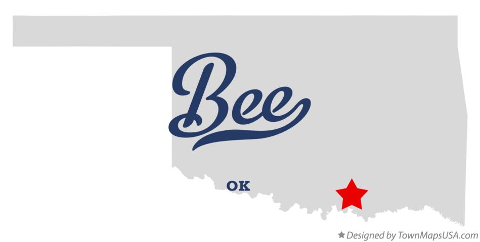Map of Bee Oklahoma OK