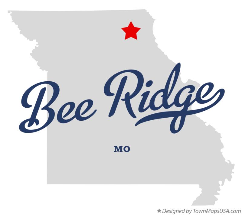 Map of Bee Ridge Missouri MO
