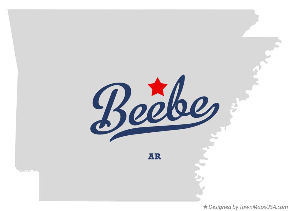 Map of Beebe Arkansas AR